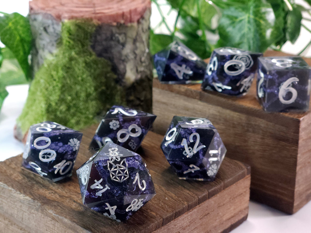 Dark Kintsugi geode