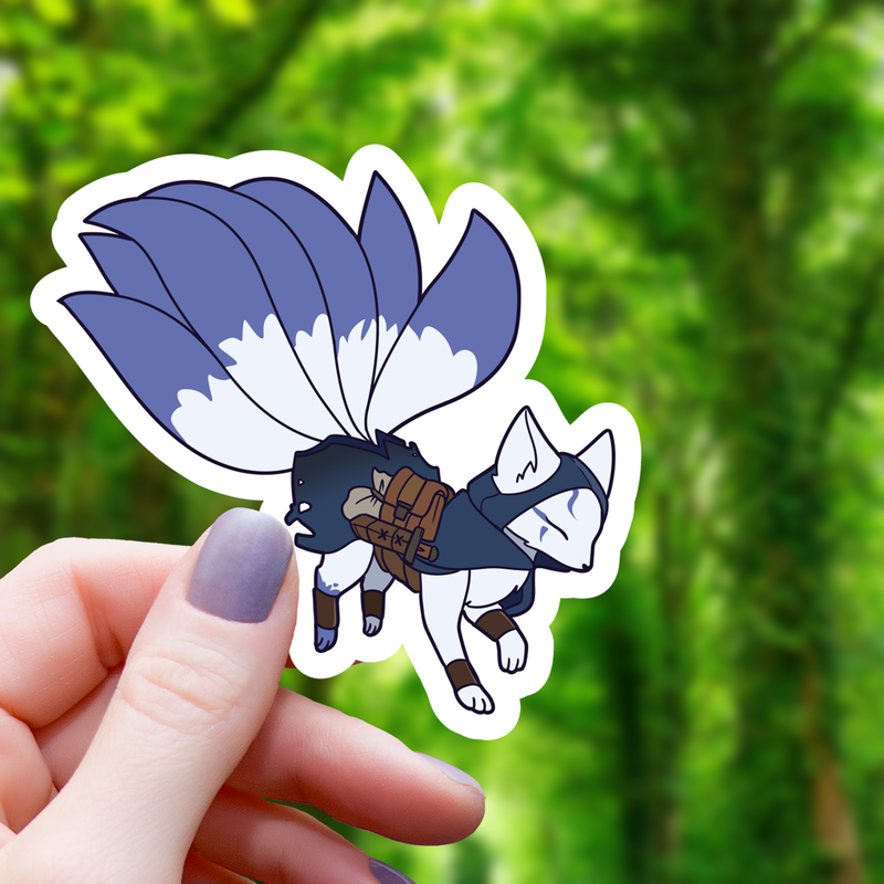 Rogue Kitsune RPG Inspired Sticker - 3